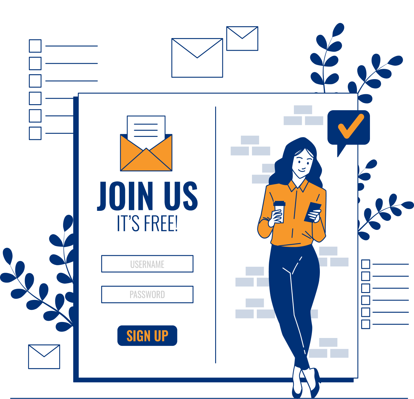 Sign up illustration